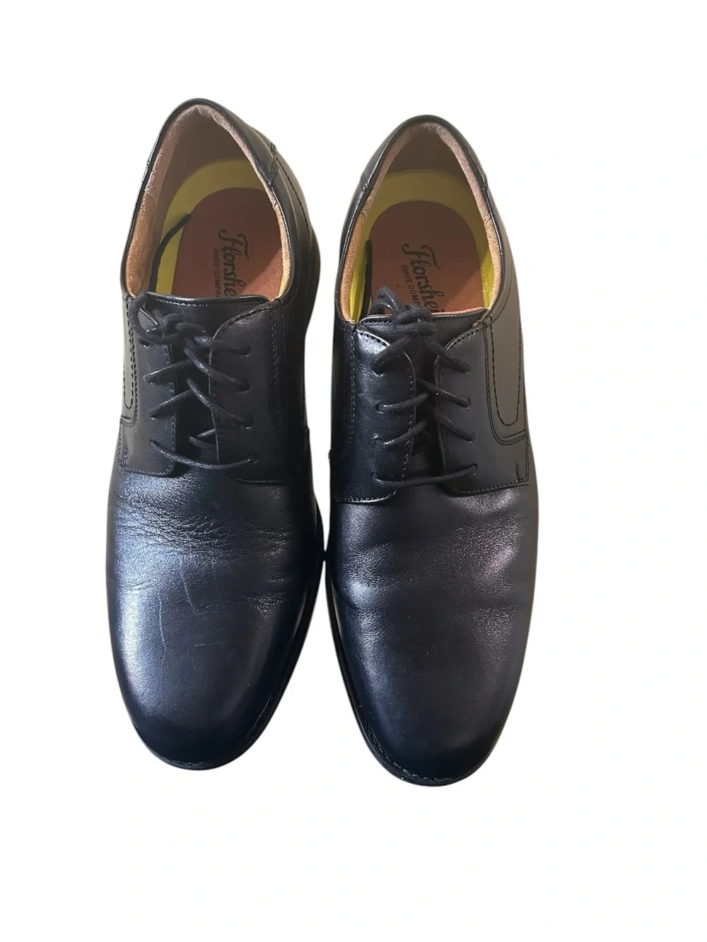 Florsheim  Comfotech Leather Upper E-Wide Black Oxford Box -Dress Shoes Men’s